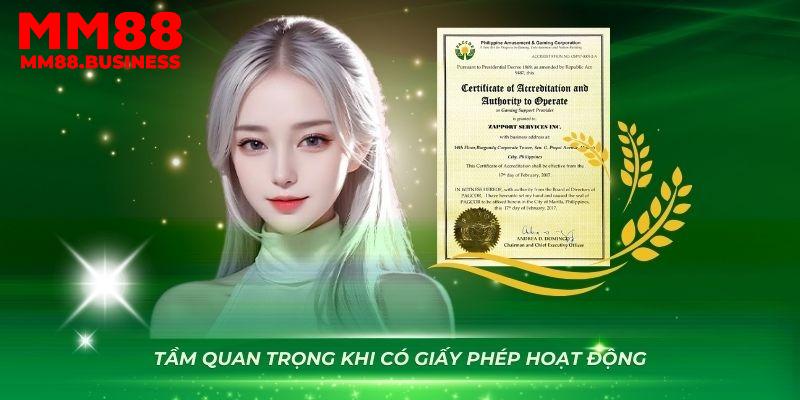 Nhờ có giấy phép hoạt động MM88 có thể thu hút thêm người chơi mới Nhờ có giấy phép hoạt động MM88 có thể thu hút thêm người chơi mới